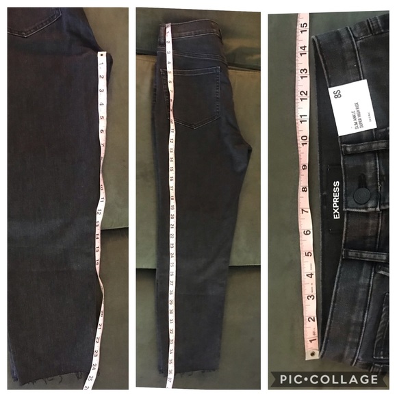 🔥Super High Waisted Raw Hem Slim Ankle Jeans - Picture 3 of 9